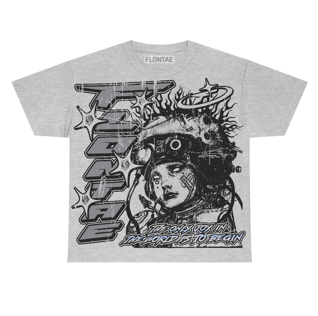 Wolf Grey 5s Flontae T-Shirt Self Aware Graphic