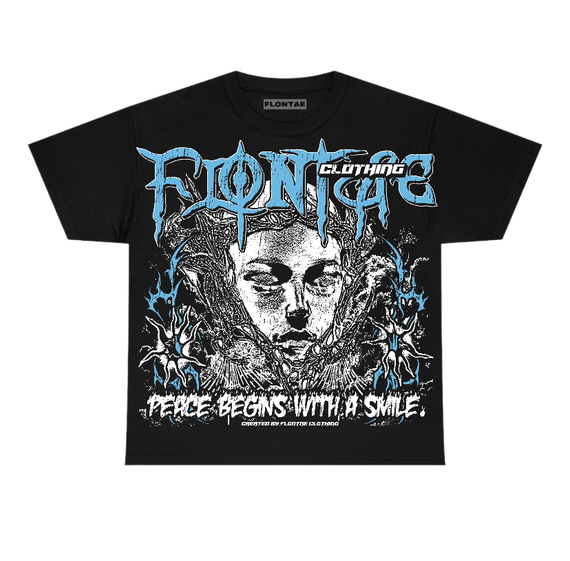 Legend Blue 11s Flontae T-Shirt Keep Peace Graphic