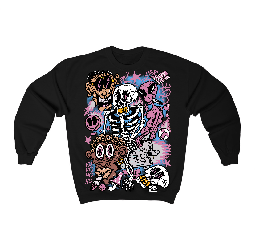 Orchid 4s Flontae Sweatshirt Friends Graphic