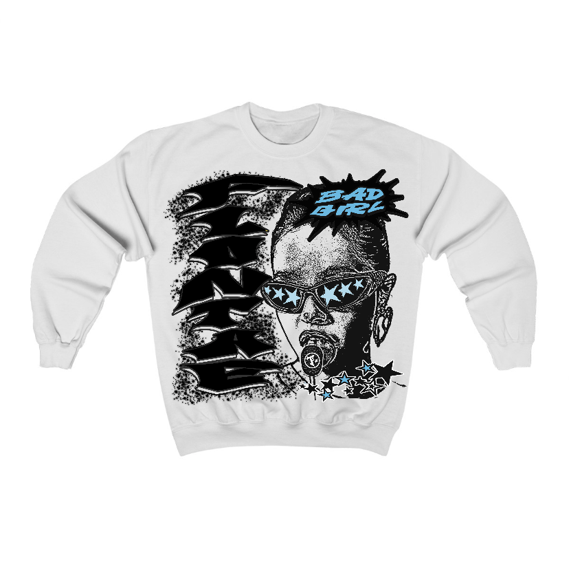 Legend Blue 11s Flontae Crewneck Sweatshirt Baddie Graphic