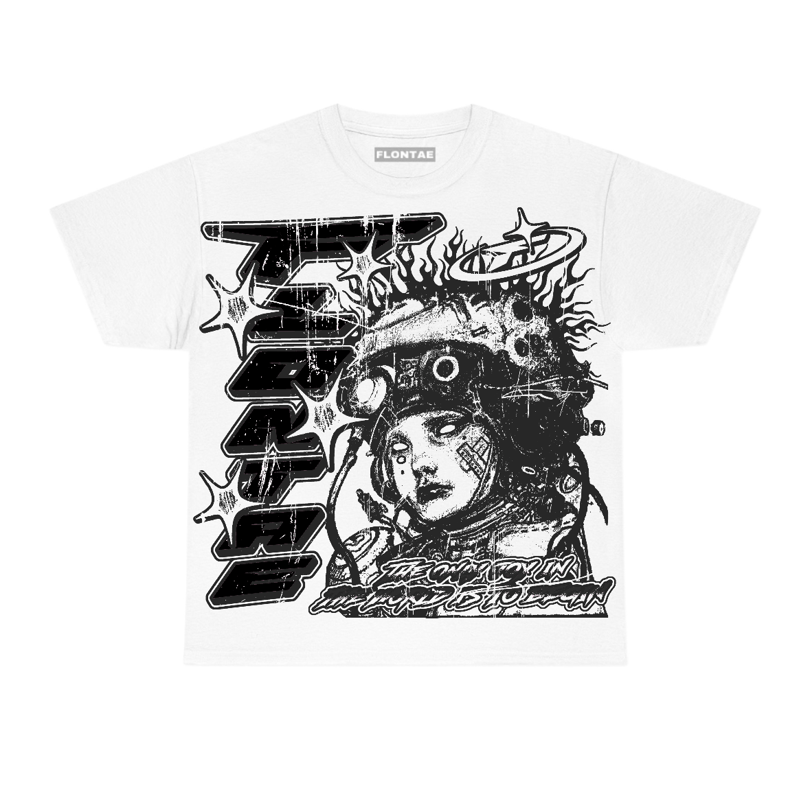 Black Cat 4s Flontae T-Shirt Self Aware Graphic