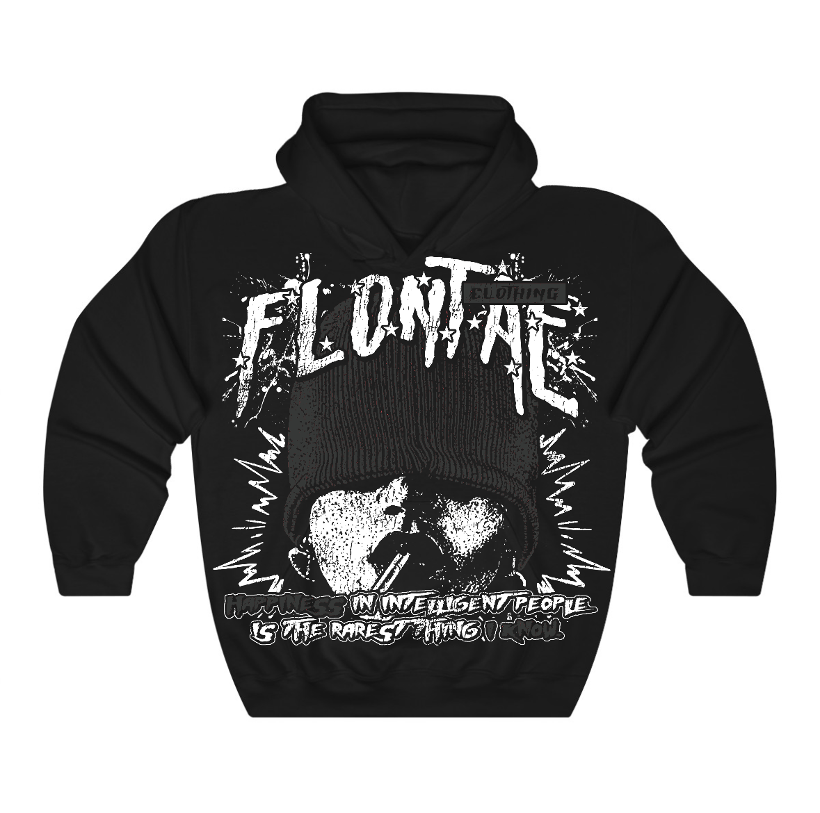 Black Cat 4s Flontae Hoodie Furious Graphic