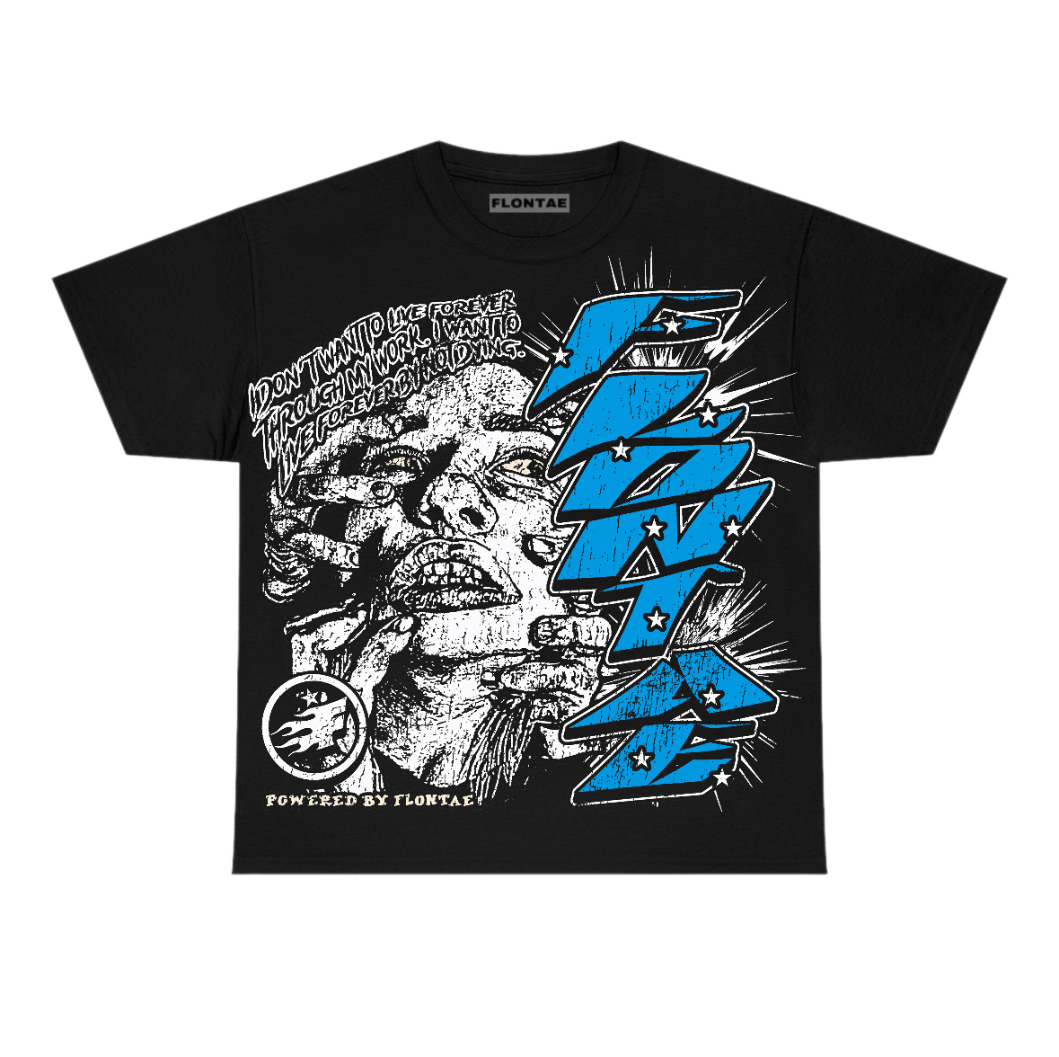 University Blue Reimagined 1s Flontae T-Shirt Forever Graphic