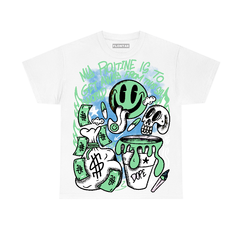 Green Glow 1s Flontae T-Shirt Stay Out Graphic