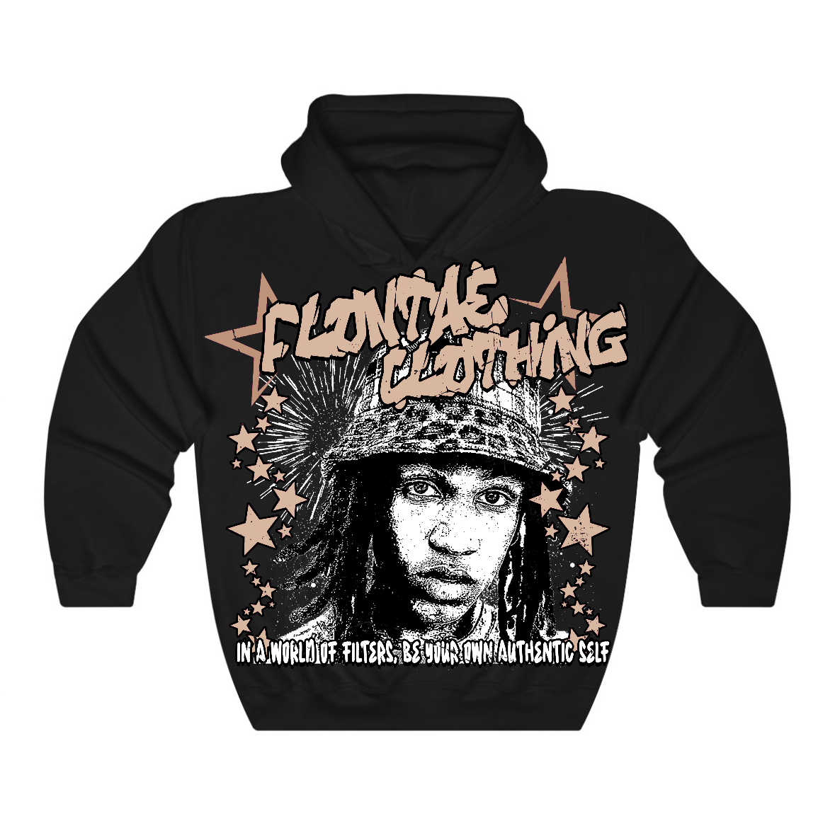 Cozy Girl 4s Flontae Hoodie Be Yourself Graphic