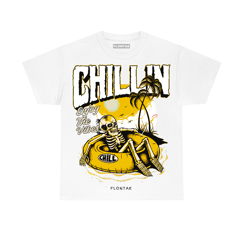 Vivid Sulfur 4s Flontae T-Shirt Chillin Graphic