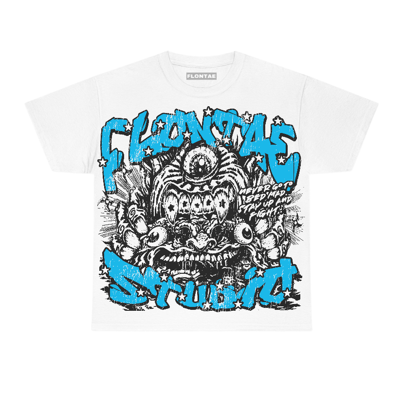 Powder Blue 9s Flontae T-Shirt Seems Fair Graphic