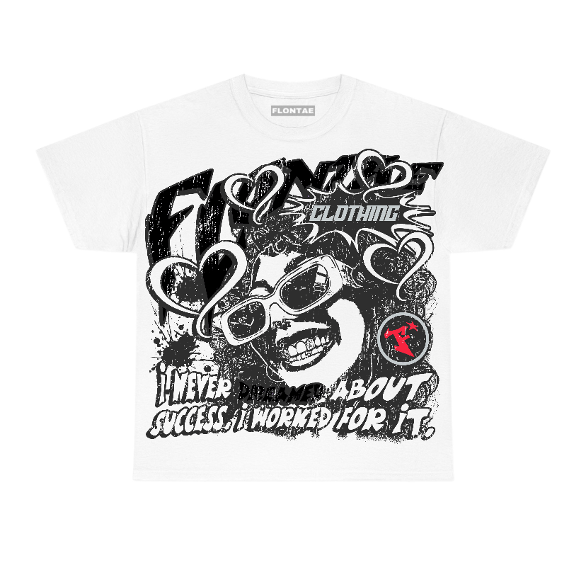 Black Metallic Reimagined 5s Flontae T-Shirt Never Dream Graphic