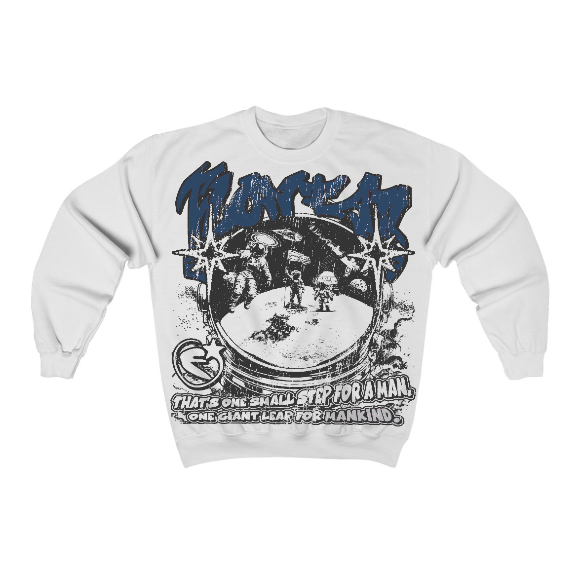 French Blue 12s Flontae Crewneck Sweatshirt Be Proud Graphic