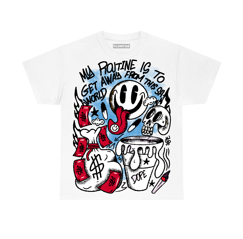 Red Taxi 12s Flontae T-Shirt Stay Out Graphic