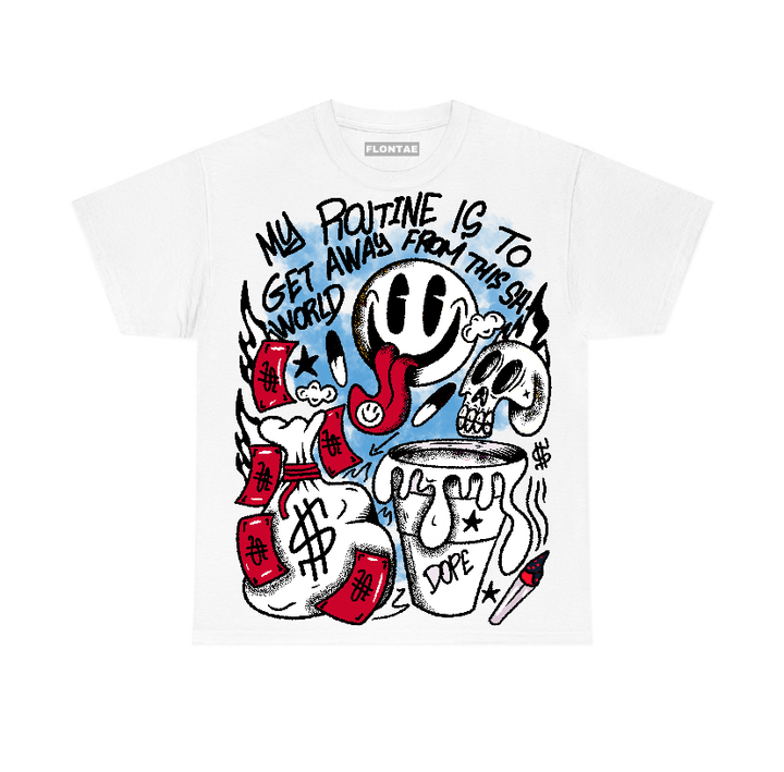 Red Taxi 12s Flontae T-Shirt Stay Out Graphic