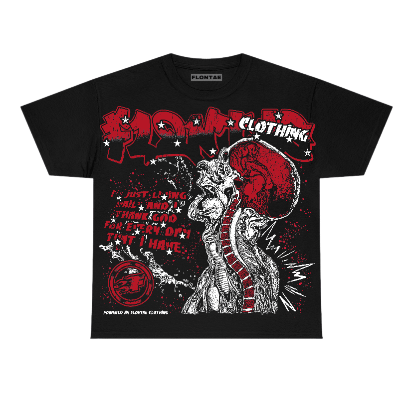 Flu Game 12s Flontae T-Shirt Never Think Twice Graphic