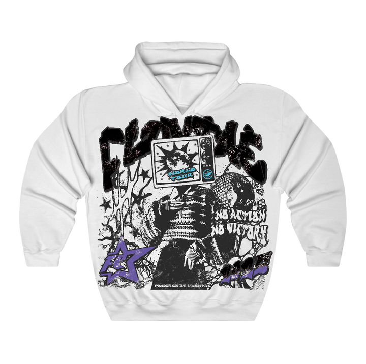 Aqua 8s Flontae Hoodie No Victory Graphic