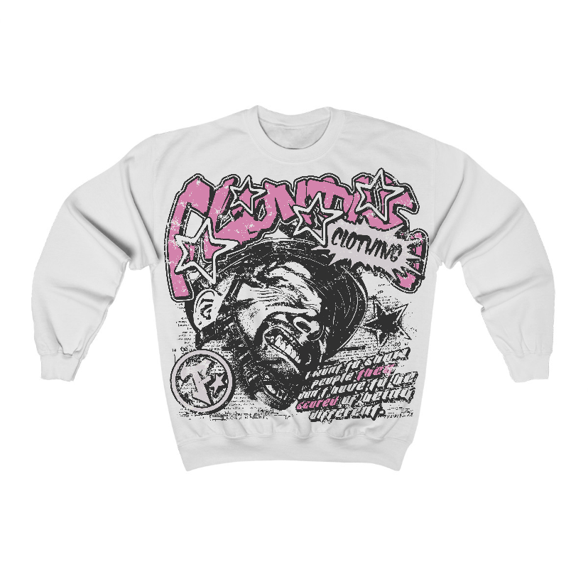 Orchid 4s Flontae Crewneck Sweatshirt Be Unique Graphic
