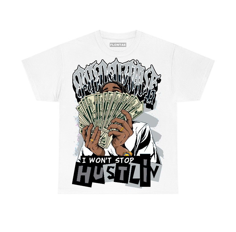 Wolf Grey 12s Flontae T-Shirt Hustlin Graphic