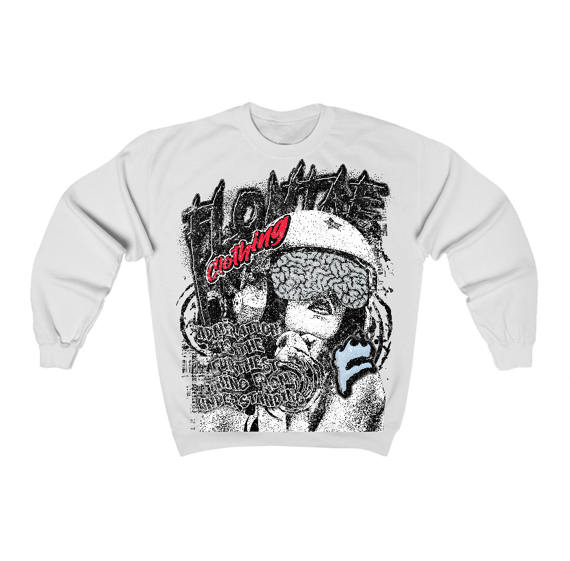Black Metallic Reimagined 5s Flontae Crewneck Sweatshirt Understand Graphic