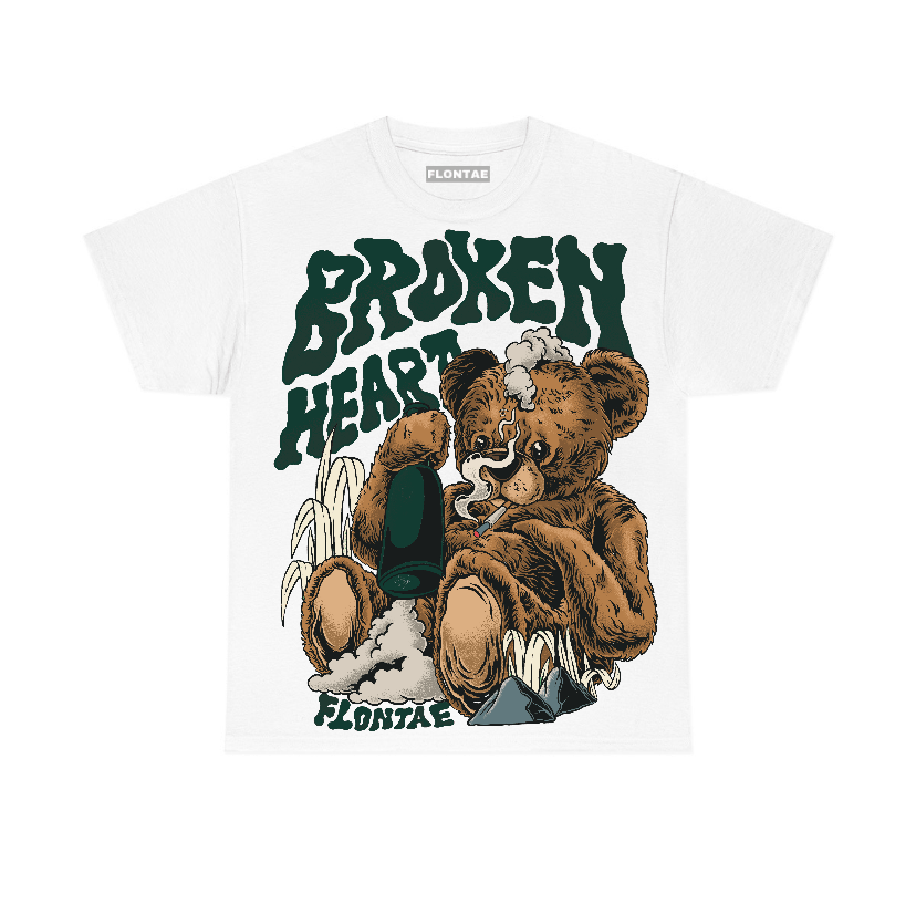 Oxidized Green 4s Flontae T-Shirt Broken Heart Graphic