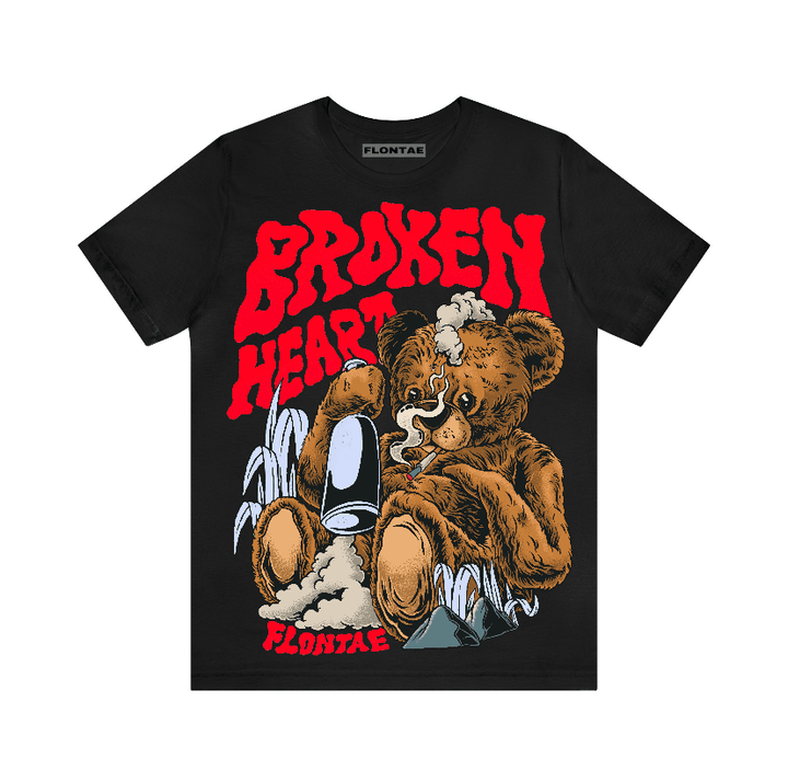 Cherry 11s Flontae T-Shirt Broken Heart Graphic