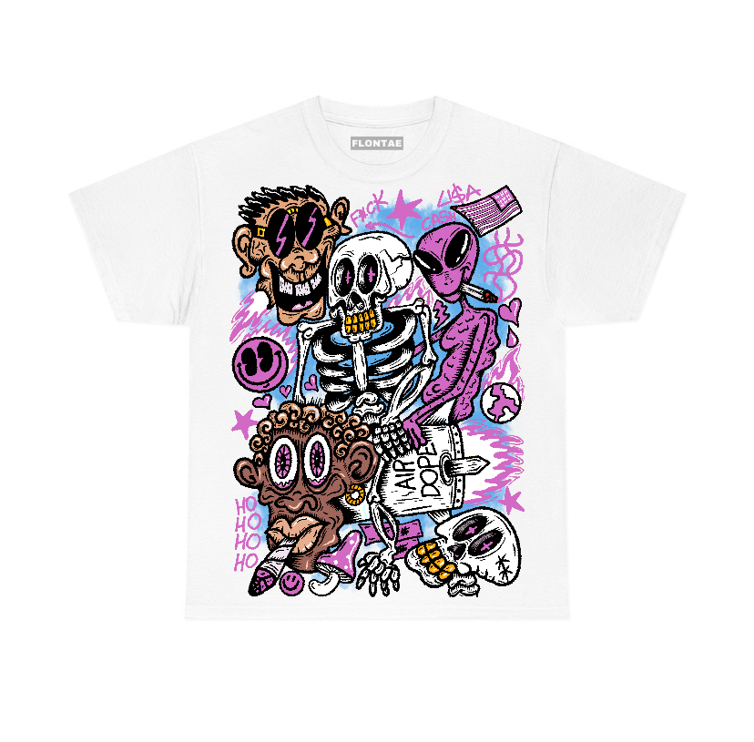 Hyper Violet 4s Flontae T-Shirt Friends Graphic