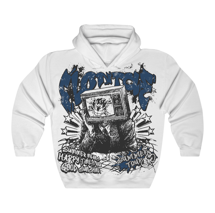 French Blue 12s Flontae Hoodie Happiness Graphic