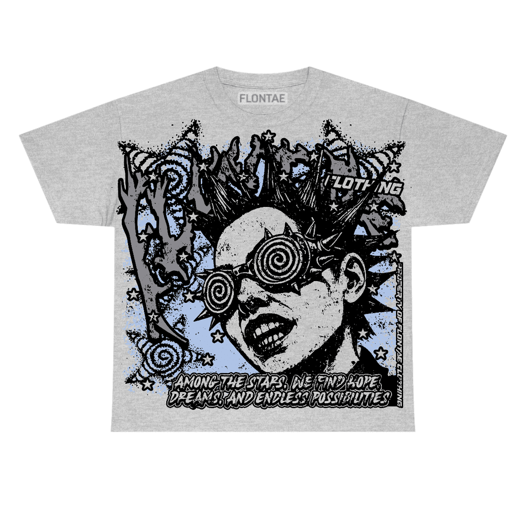 Wolf Grey 5s Flontae T-Shirt Among The Stars Graphic