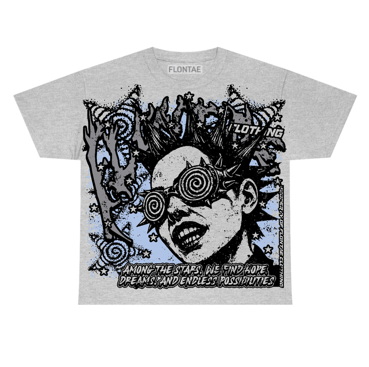 Wolf Grey 5s Flontae T-Shirt Among The Stars Graphic