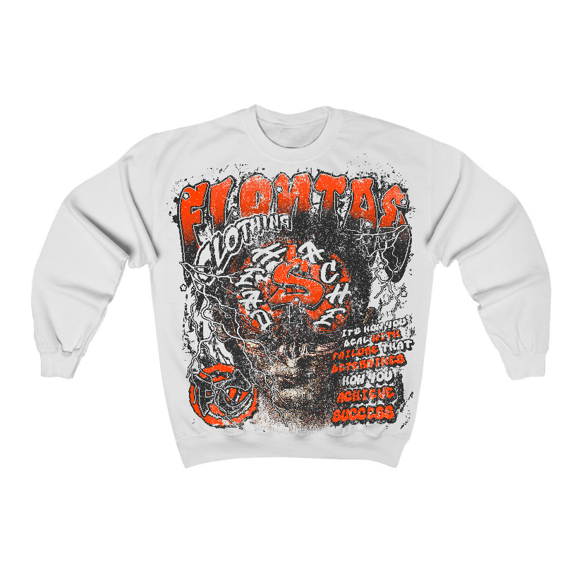 Georgia Peach 3s Flontae Crewneck Sweatshirt Headstorm Graphic