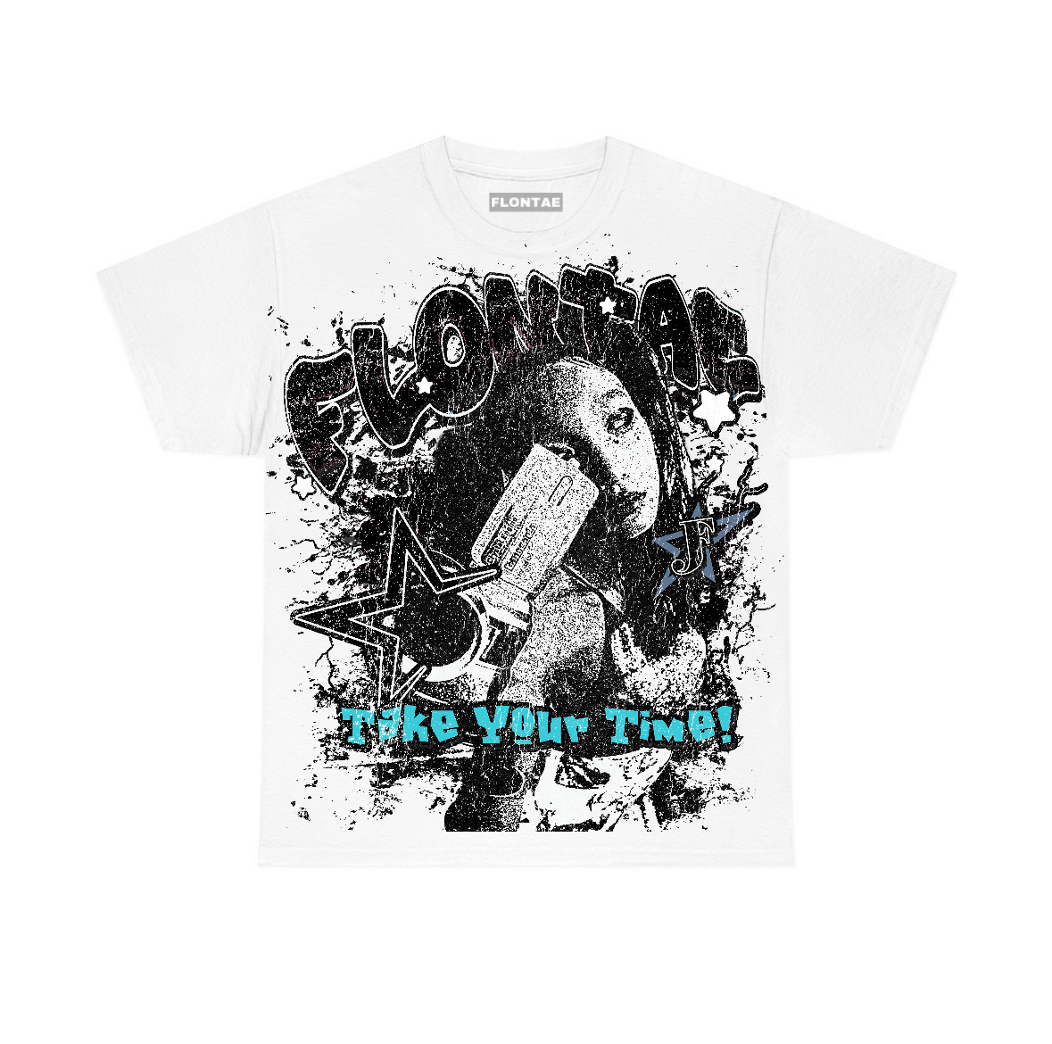 Gamma Blue 11s Flontae T-Shirt Be Patient Graphic