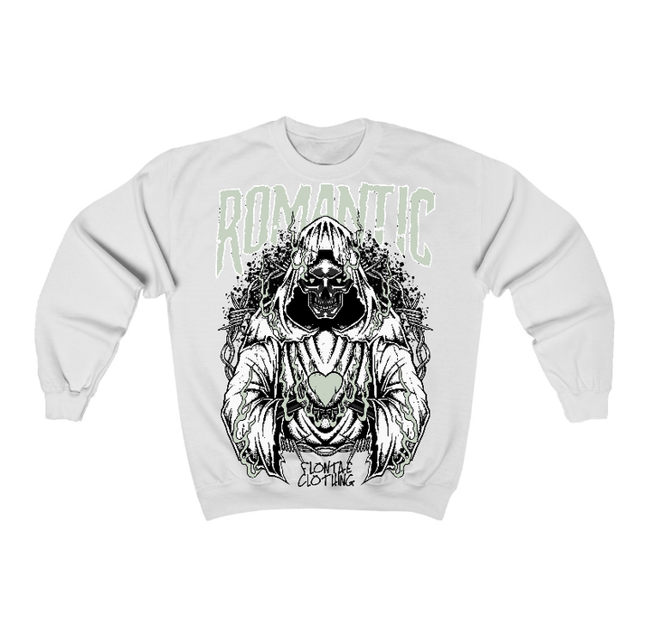Seafoam 4s Flontae Crewneck Sweatshirt Just Love Graphic