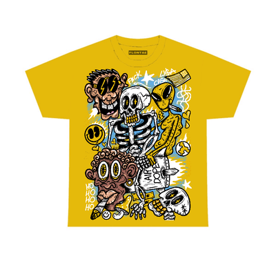 Vivid Sulfur 4s Flontae T-Shirt Friends Graphic