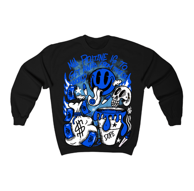 Blueberry 12s Flontae Sweatshirt Stay Out Graphic