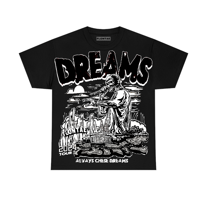 85 Metallic Black 1s Low Flontae T-Shirt Always Chase Dreams Graphic