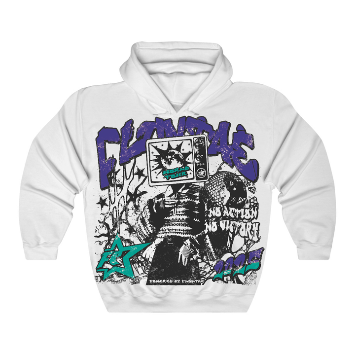 Grape 5s Flontae Hoodie No Victory Graphic