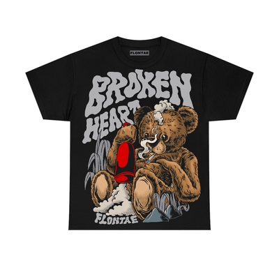 White Cement 4s Flontae T-Shirt Broken Heart Graphic