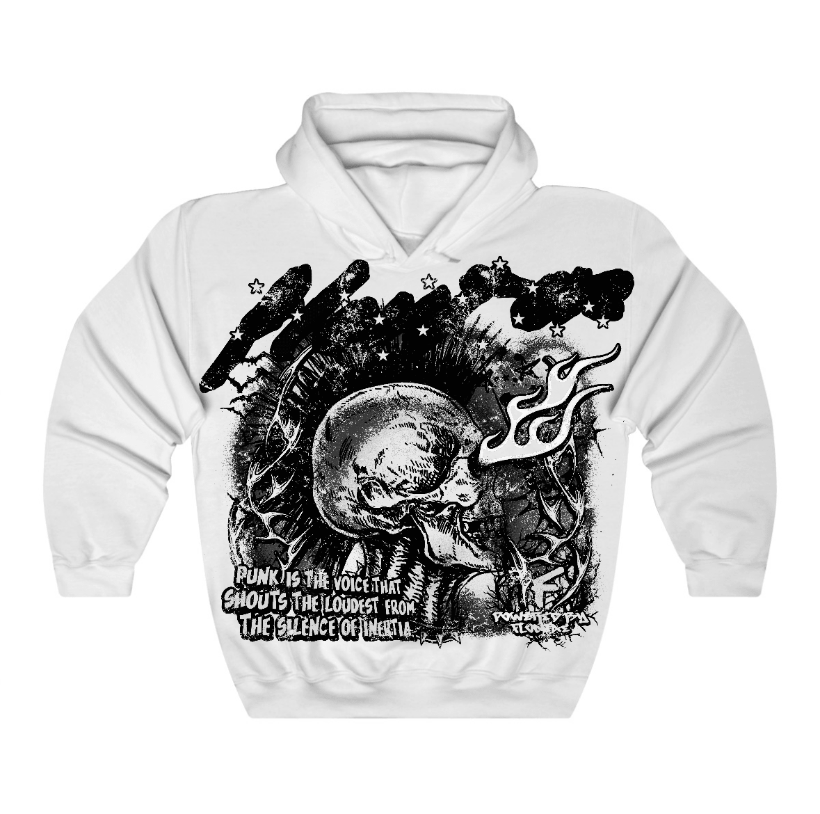 Black Cat 4s Flontae Hoodie Loud Intent Graphic