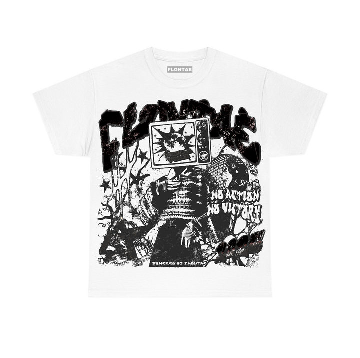 Black Cat 4s Flontae T-Shirt No Victory Graphic