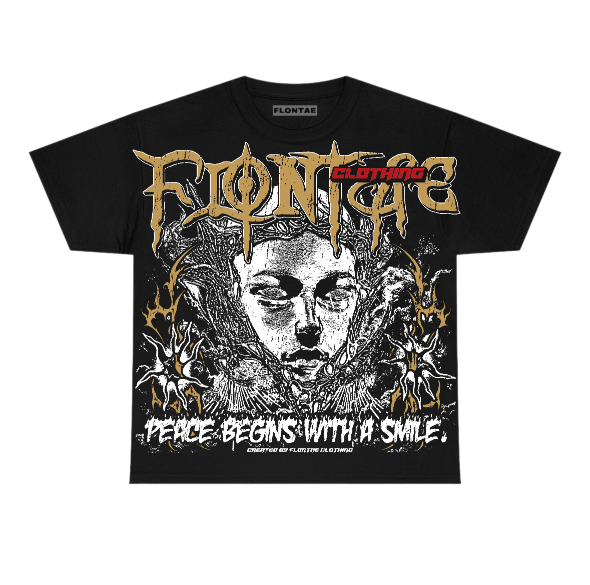 Taxi 12s Flontae T-Shirt Keep Peace Graphic