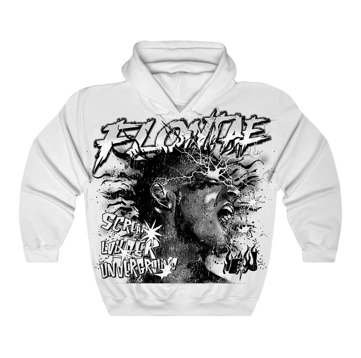 Black Cat 4s Flontae Hoodie Stay Screaming Graphic