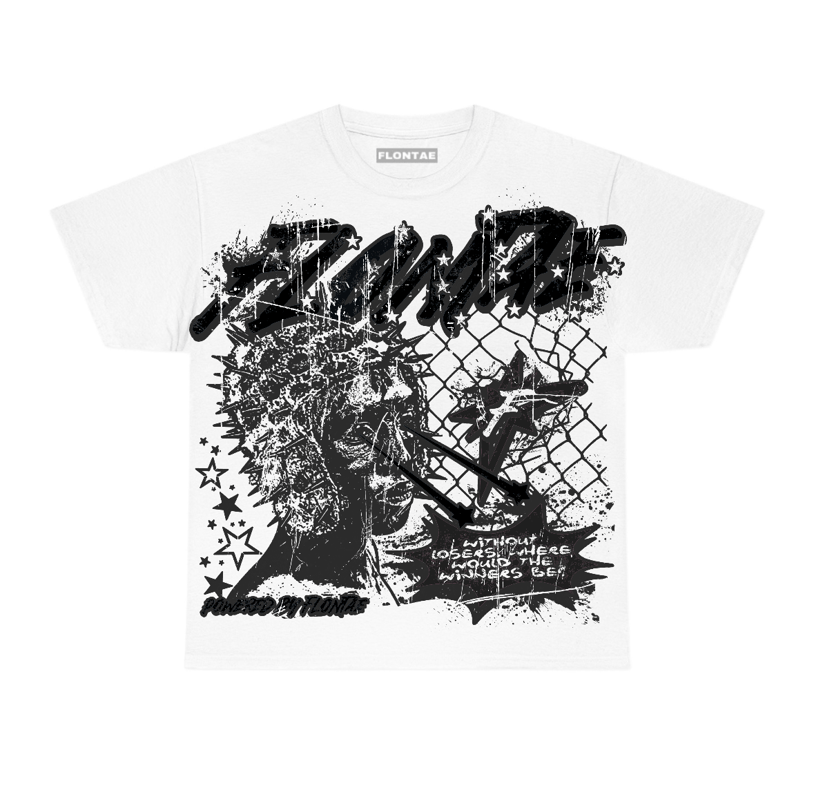 Black Cat 4s Flontae T-Shirt Winners Graphic
