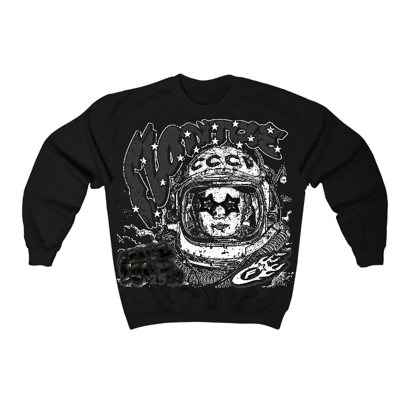 Black Cat 3s Flontae Crewneck Sweatshirt Get Around Graphic