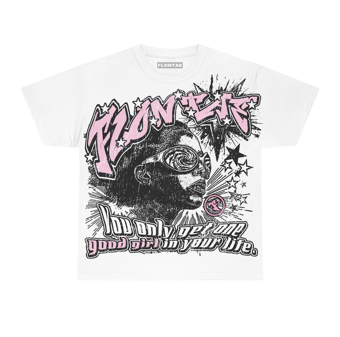 Pearl Pink 12s Flontae T-Shirt Good Girl Graphic