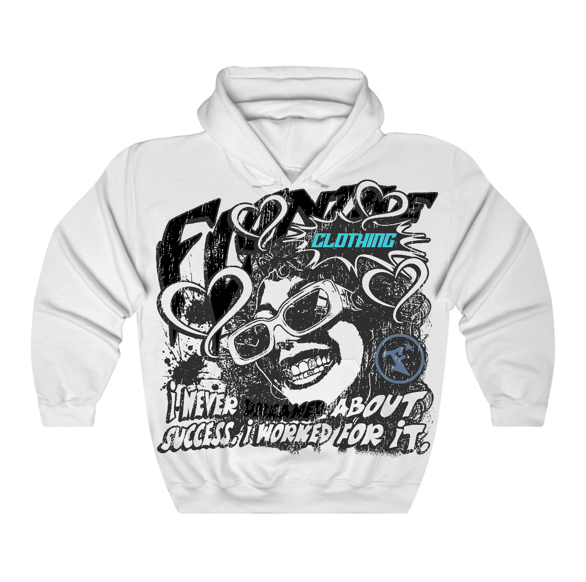 Gamma Blue 11s Flontae Hoodie Never Dream Graphic
