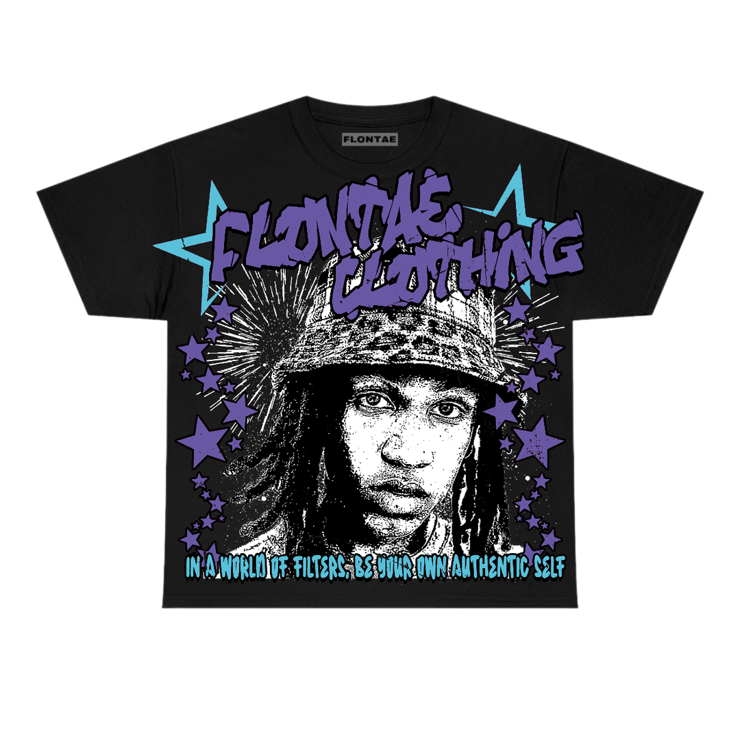 Aqua 8s Flontae T-Shirt Be Yourself Graphic