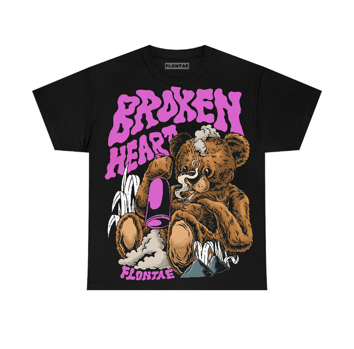 Hyper Violet 4s Flontae T-Shirt Broken Heart Graphic