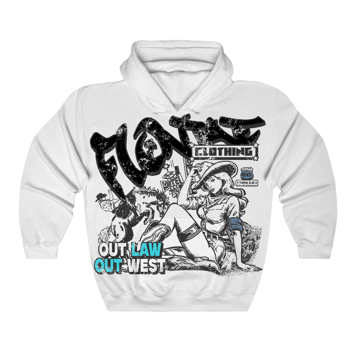 Gamma Blue 11s Flontae Hoodie Frontier Dreamer Graphic