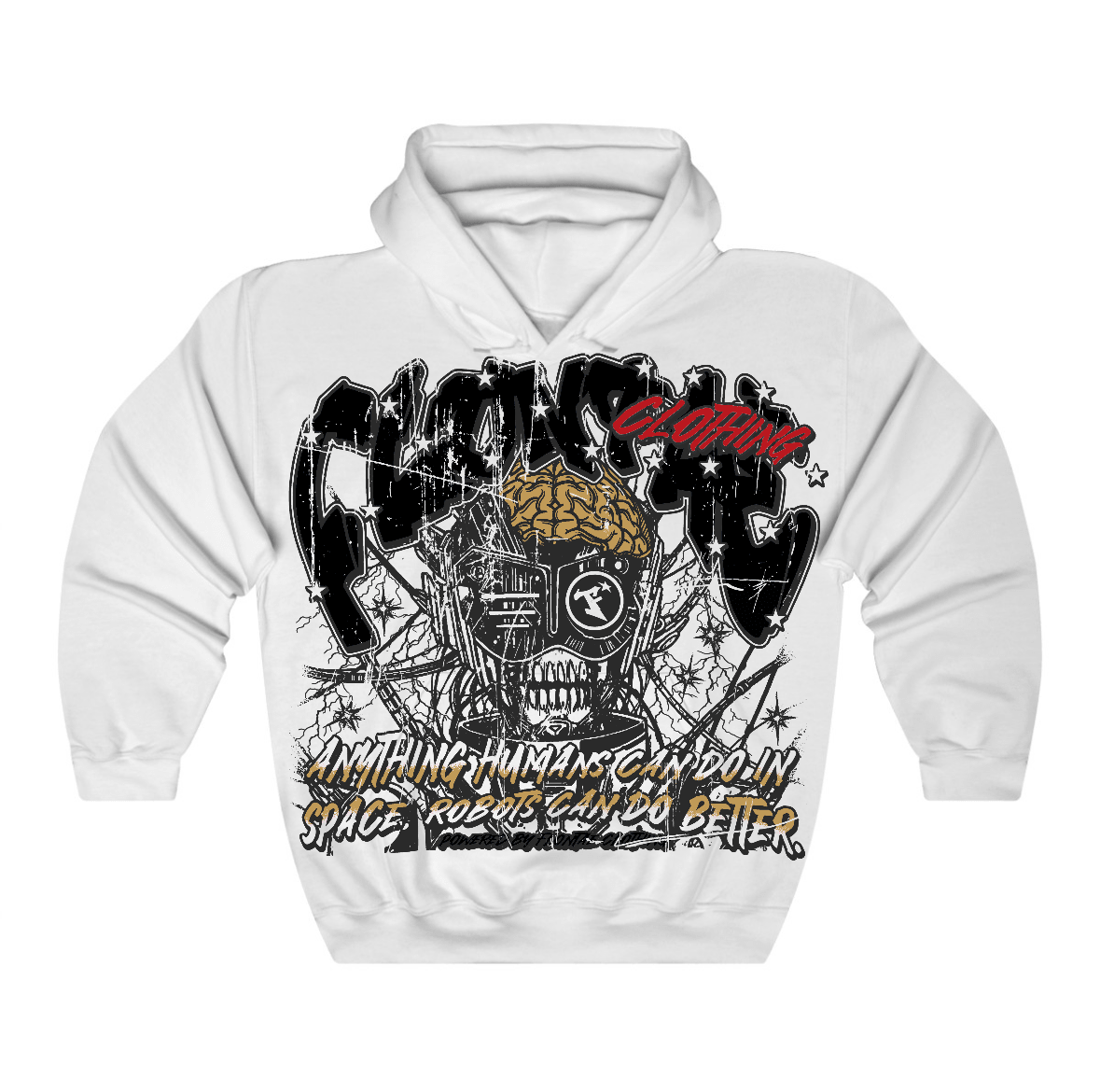 Taxi 12s Flontae Hoodie Never Cared Graphic