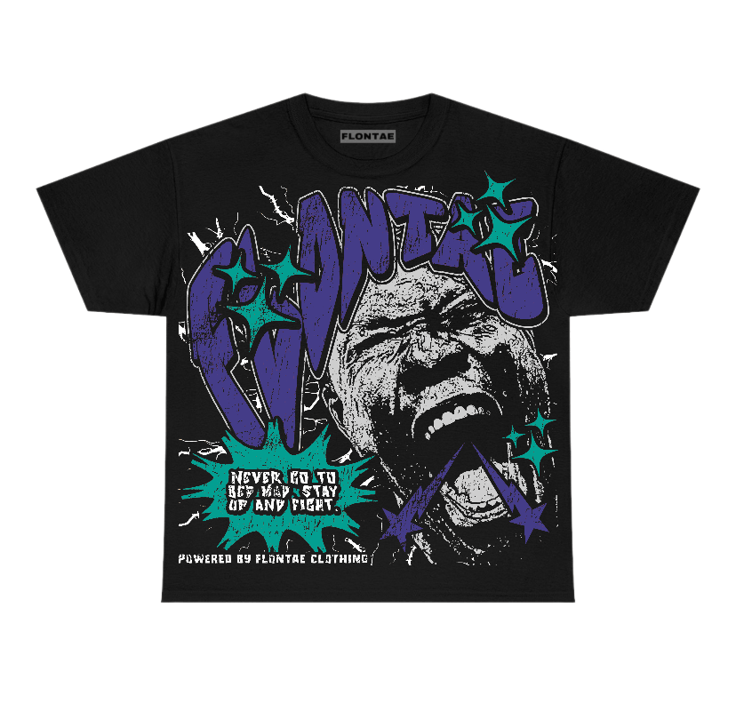 Grape 5s Flontae T-Shirt Never Quit Graphic