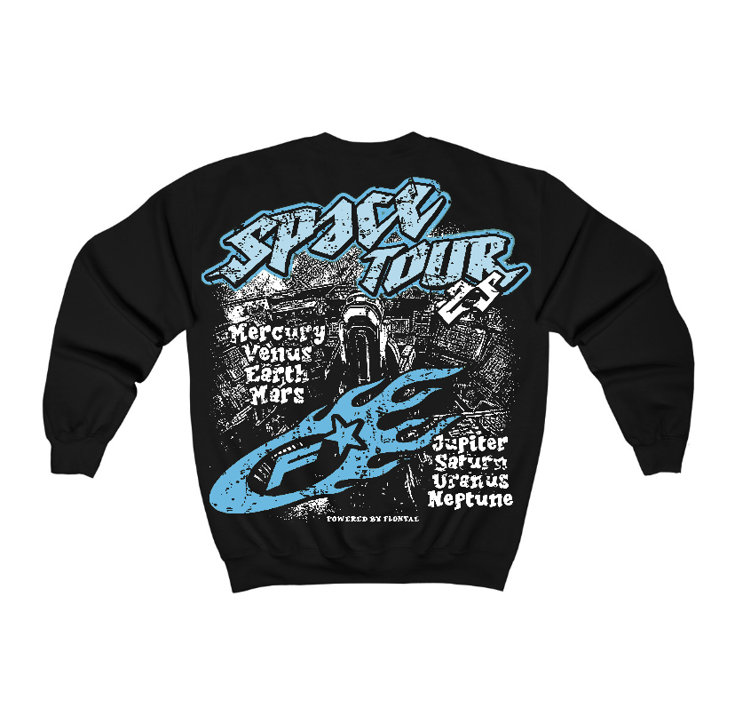 Legend Blue 11s Flontae Crewneck Sweatshirt Get Around Graphic