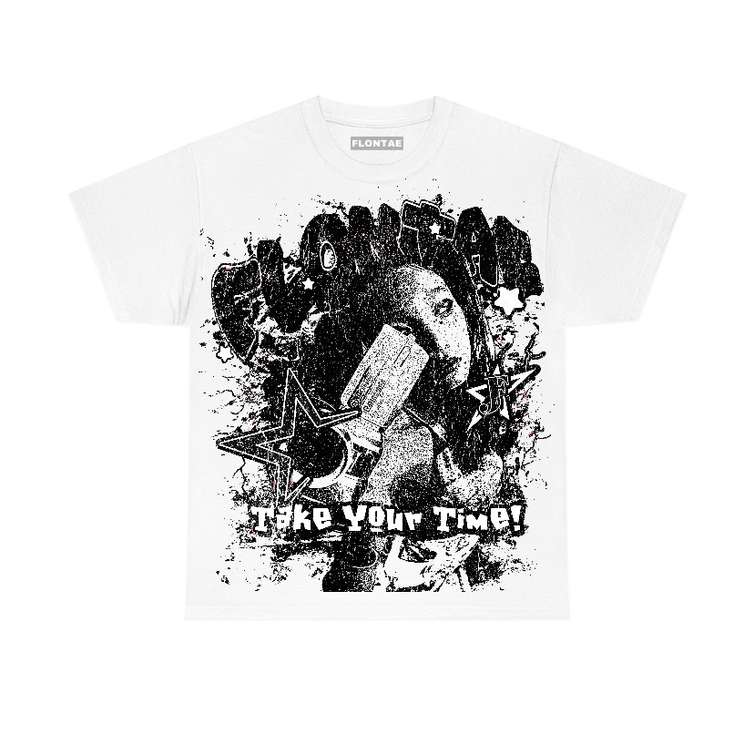 White Thunder 4s Flontae T-Shirt Be Patient Graphic