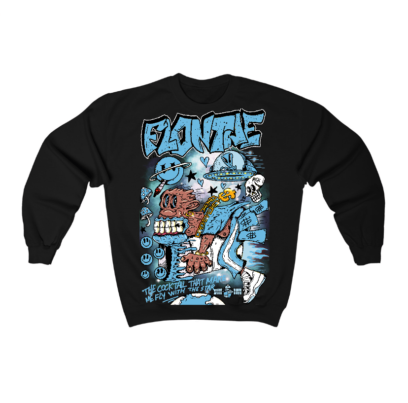 Legend Blue 11s Flontae Crewneck Sweatshirt I Believe Graphic